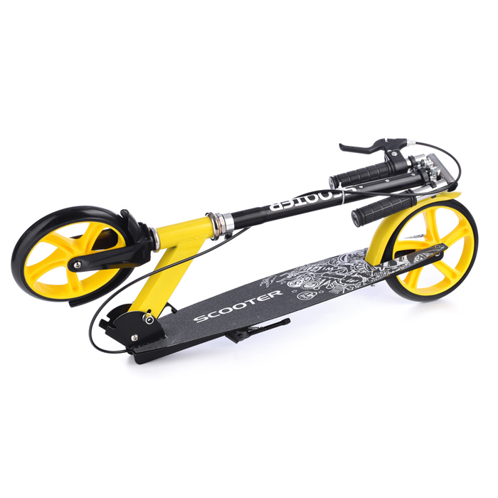 Фото к товару Самокат U038455Y 2-х кол., желтый, PU/ 200 мм, ABEC 7, в коробке Самокат U038455Y 2-х кол., желтый, PU/ 200 мм, ABEC 7, в коробке