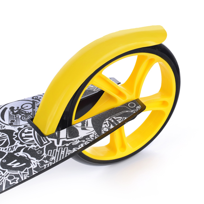 Фото к товару Самокат U038455Y 2-х кол., желтый, PU/ 200 мм, ABEC 7, в коробке Самокат U038455Y 2-х кол., желтый, PU/ 200 мм, ABEC 7, в коробке