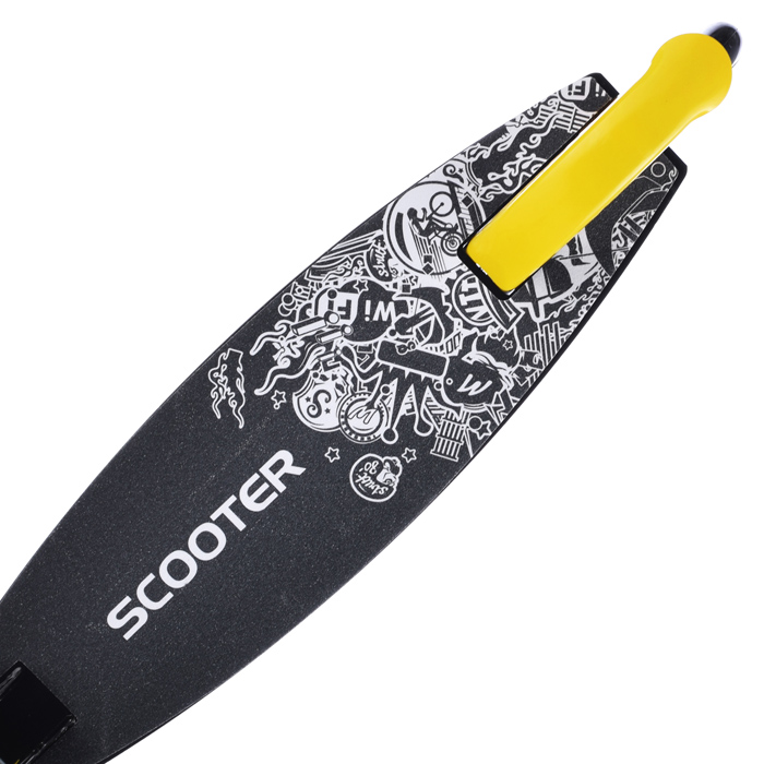 Фото к товару Самокат U038455Y 2-х кол., желтый, PU/ 200 мм, ABEC 7, в коробке Самокат U038455Y 2-х кол., желтый, PU/ 200 мм, ABEC 7, в коробке