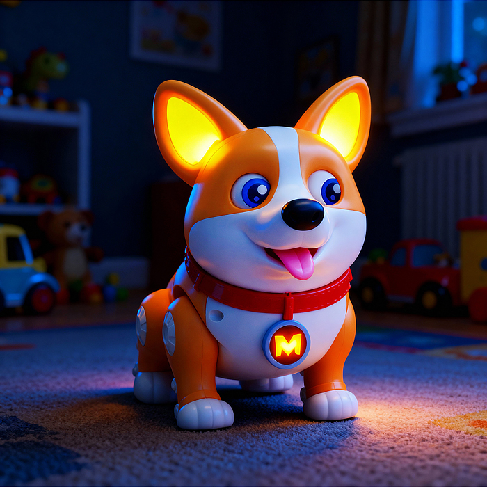 Фото к товару Собака 333-8 "Ричи" на батарейках, в коробке Собака 333-8 "Ричи" на батарейках, в коробке