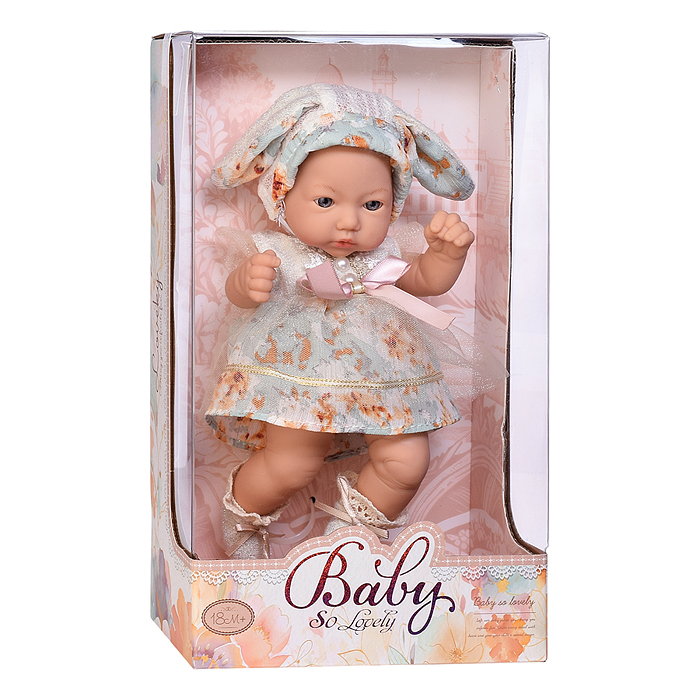 Фото к товару Пупс QS83182-1 "Стелла" с аксессуарами, в коробке Пупс QS83182-1 "Стелла" с аксессуарами, в коробке