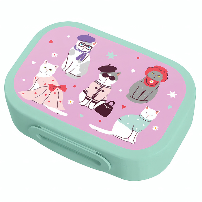 Ланч-бокс с декором 180x130x50мм, 0,98л (Микс 2) Ланч-бокс с декором 180x130x50мм, 0,98л (Микс 2)