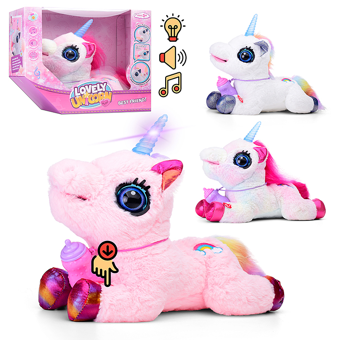 Лошадка 00-7291 "Сказочный единорог" (поет, пьет молоко, издает звуки) в коробке Лошадка 00-7291 "Сказочный единорог" (поет, пьет молоко, издает звуки) в коробке