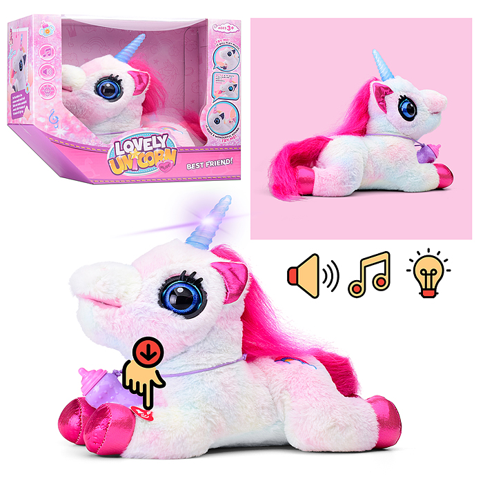 Фото к товару Лошадка 00-7291 "Сказочный единорог" (поет, пьет молоко, издает звуки) в коробке Лошадка 00-7291 "Сказочный единорог" (поет, пьет молоко, издает звуки) в коробке