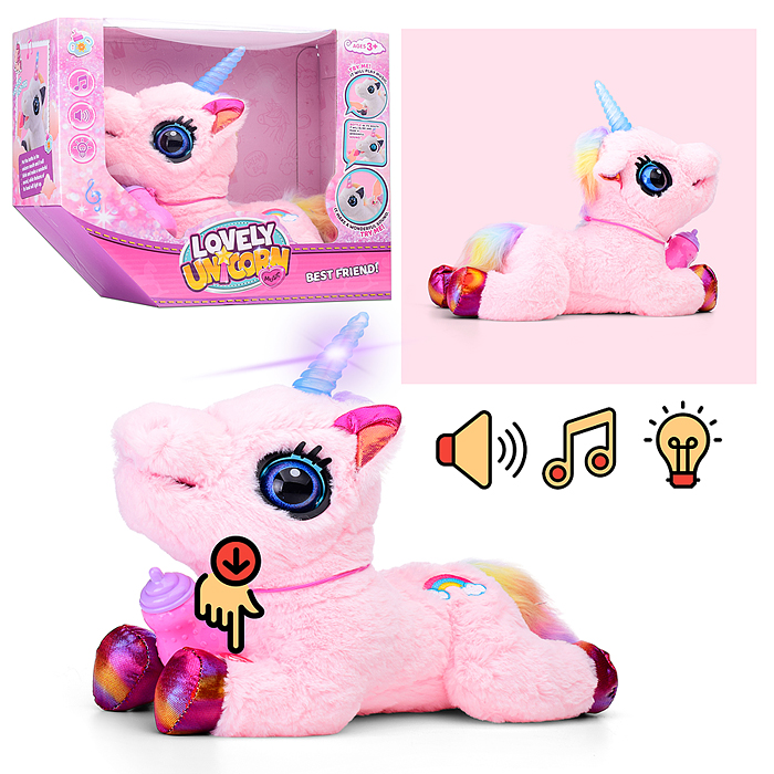 Фото к товару Лошадка 00-7291 "Сказочный единорог" (поет, пьет молоко, издает звуки) в коробке Лошадка 00-7291 "Сказочный единорог" (поет, пьет молоко, издает звуки) в коробке