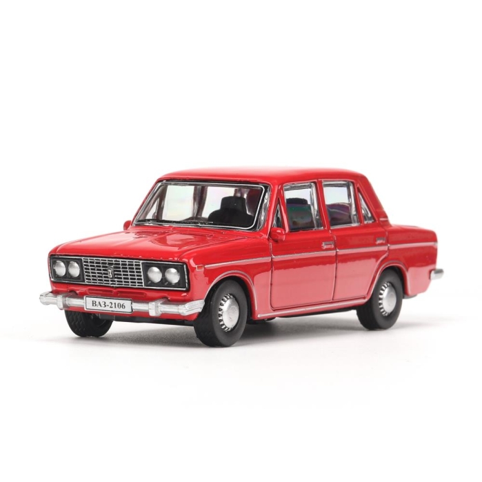 Машина металл LADA lada 2106, 10,5 см, (красный) инерц, в коробке