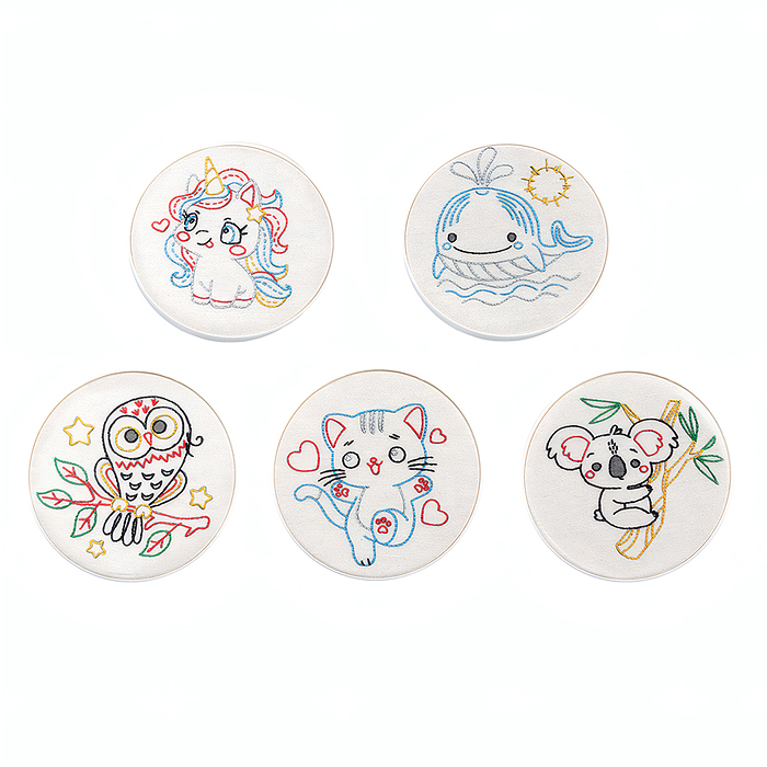 Фото к товару Набор для творчества. Вышивка на холсте "Первые стежки" Набор для творчества. Вышивка на холсте "Первые стежки"