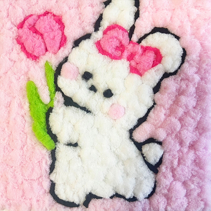 Фото к товару Набор творческая мастерская 00-6796 "Зайка с тюльпаном" 22*22 см Набор творческая мастерская 00-6796 "Зайка с тюльпаном" 22*22 см