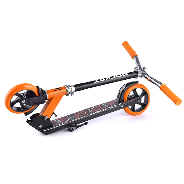 Фото к товару Самокат 2-х колесный ROCKET,колеса PU/ 145 мм,ABEC 7, оранжевый Самокат 2-х колесный ROCKET,колеса PU/ 145 мм,ABEC 7, оранжевый