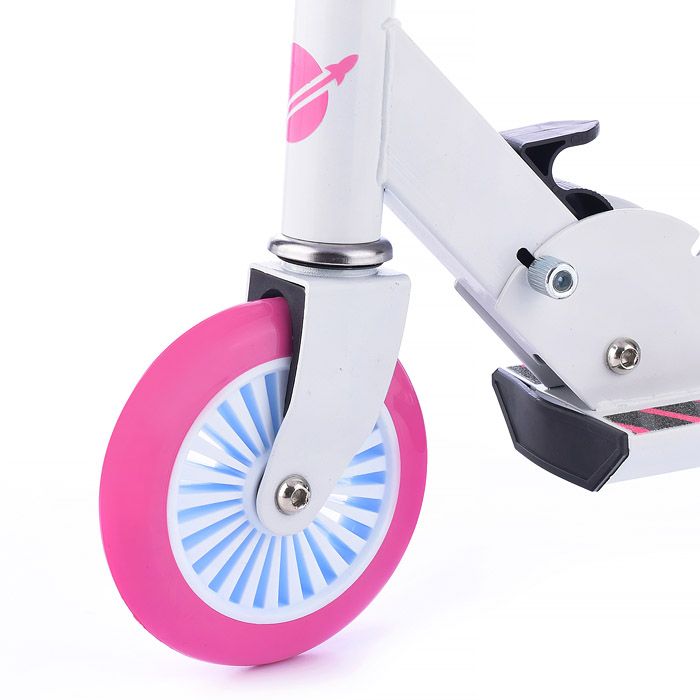 Фото к товару Самокат 2-х колесный ROCKET,колеса PU/ 125 мм,ABEC 7, розовый Самокат 2-х колесный ROCKET,колеса PU/ 125 мм,ABEC 7, розовый