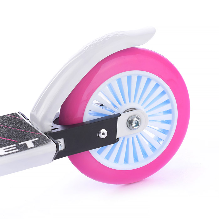 Фото к товару Самокат 2-х колесный ROCKET,колеса PU/ 125 мм,ABEC 7, розовый Самокат 2-х колесный ROCKET,колеса PU/ 125 мм,ABEC 7, розовый