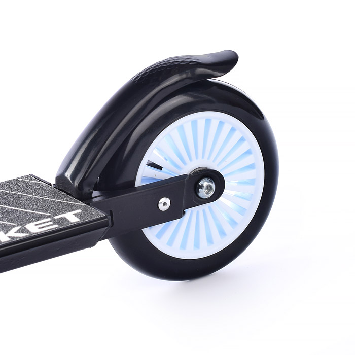 Фото к товару Самокат 2-х колесный ROCKET,колеса PU/ 125 мм,ABEC 7, черный Самокат 2-х колесный ROCKET,колеса PU/ 125 мм,ABEC 7, черный