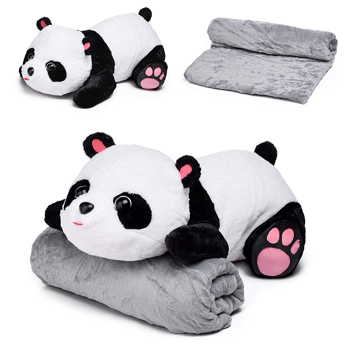 Мягкая игрушка "Медведь" М1568 с пледом (110х160)