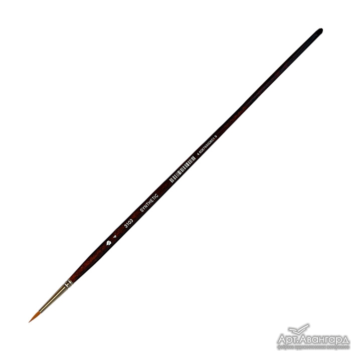 Кисть из синтетического волоса круглая №4                     