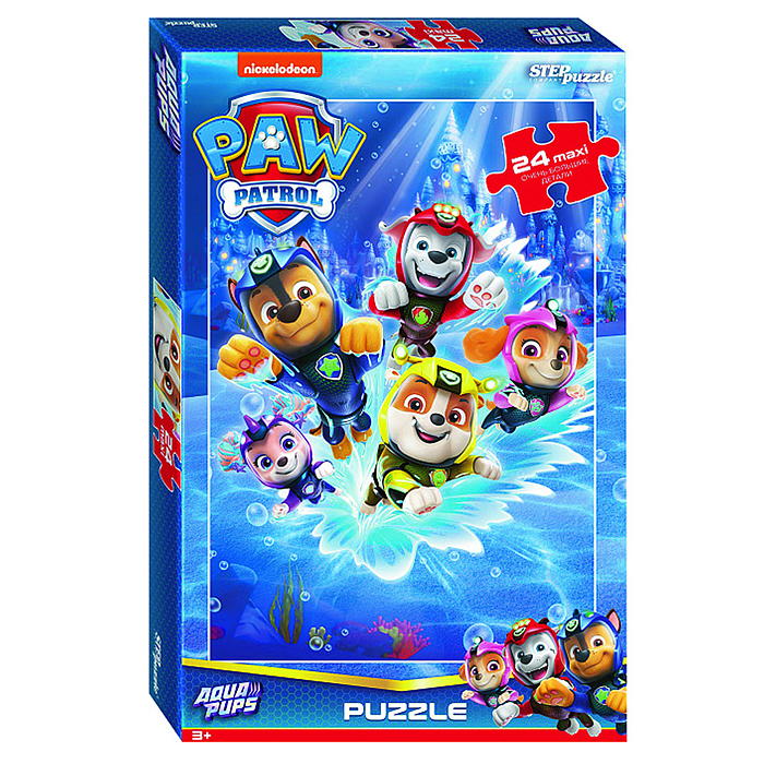 Пазлы maxi 24 "Щенячий патруль. Аква" (Никелодеон) Пазлы maxi 24 "Щенячий патруль. Аква" (Никелодеон)