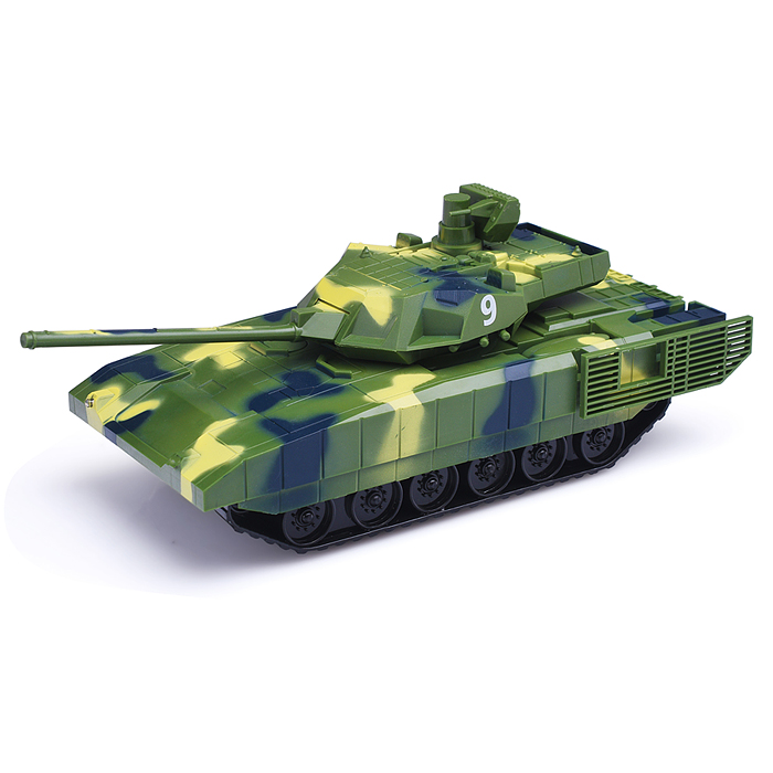 Танк р/у "Т-14" армата 23 см, свет, камуф, кор. 