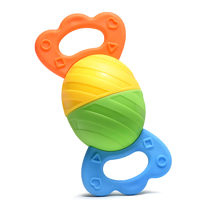 Набор погремушек Y0111 "Оленёнок, конфетка, цыплёнок" в пакете