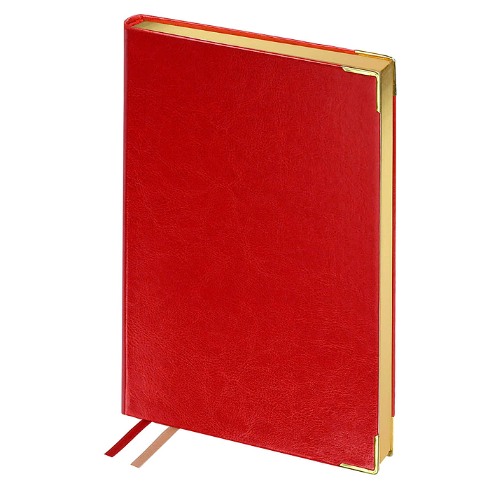 Ежедневник недатированный Escalada, #Думай как миллиардер, А5, 160 л., Сариф красный