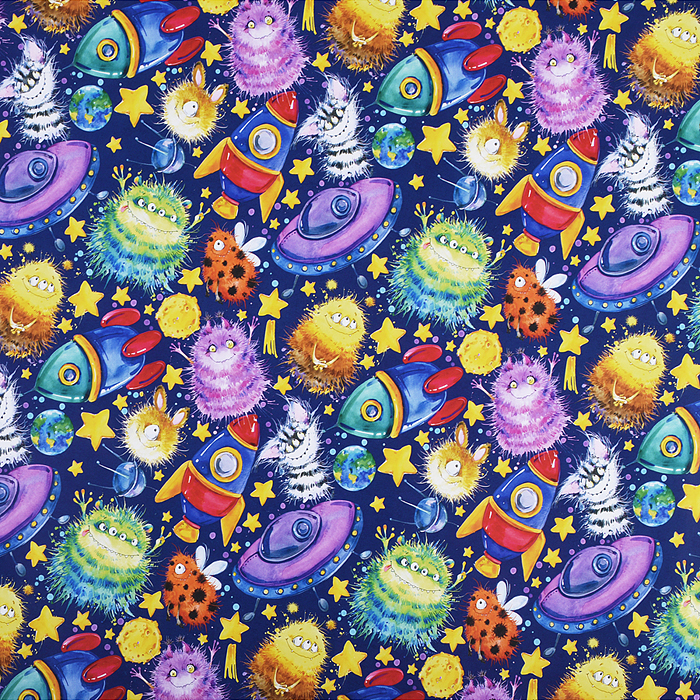 Упаковочная бумага. Инопланетяне, для сувенирной продукции в рулонах мелованная с одной стороны Упаковочная бумага. Инопланетяне, для сувенирной продукции в рулонах мелованная с одной стороны