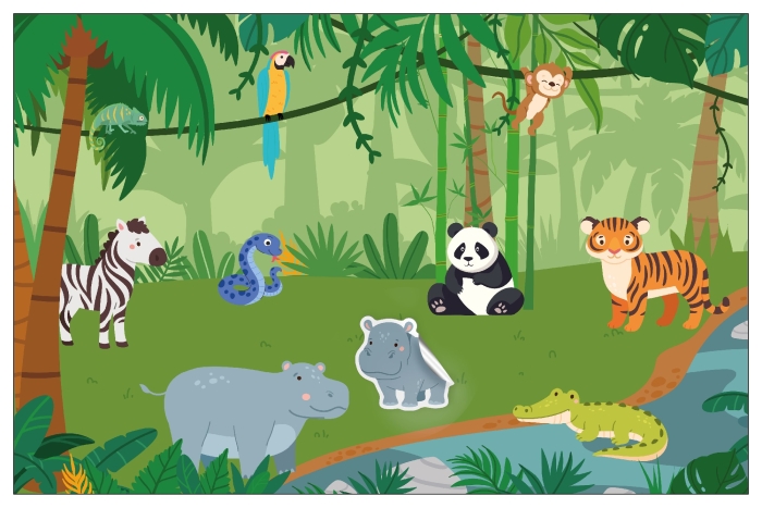 Веселые наклейки. Мамы и малыши