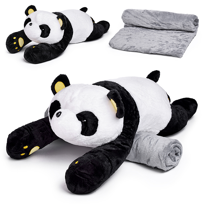 Мягкая игрушка "Медведь" М1567 с пледом (110х160)