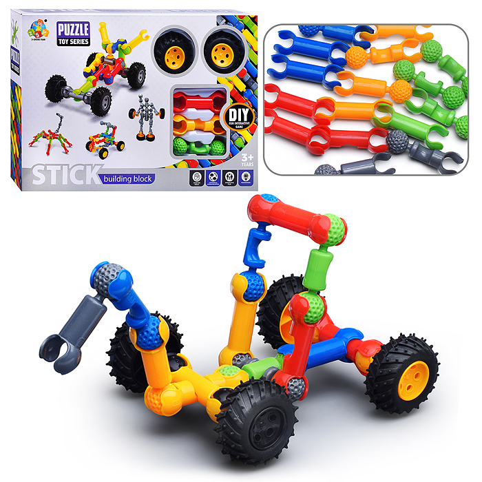 Конструктор SY8802 "Транспорт" (22 дет.) в коробке