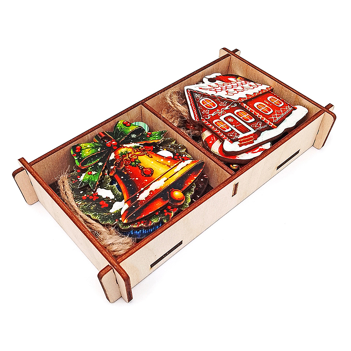 Набор украшений на ёлку "Новогодний" 12 дет. Набор украшений на ёлку "Новогодний" 12 дет.