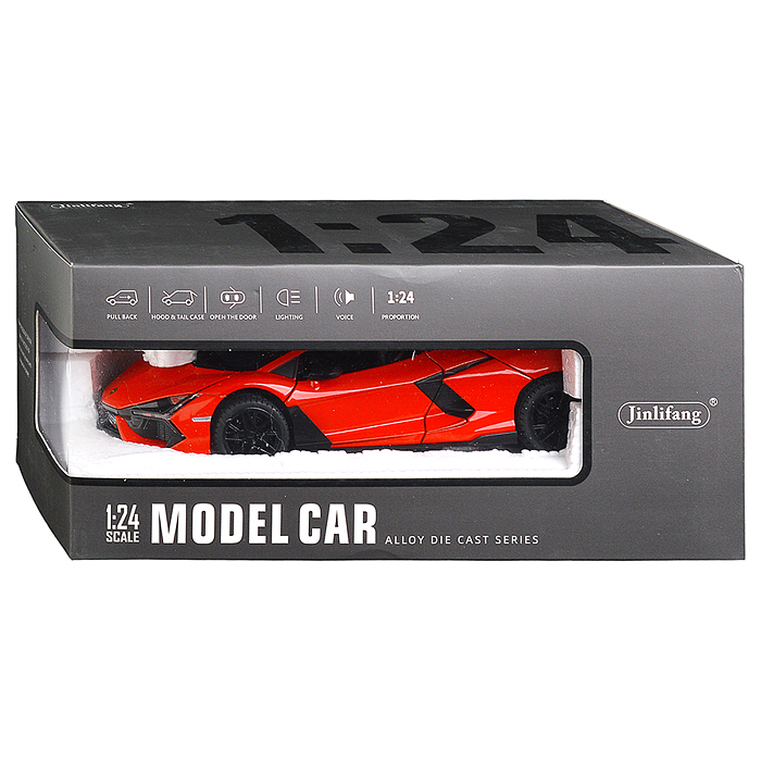 Машина 1901-390P "Супер гонка" (свет, звук, дым) в коробке