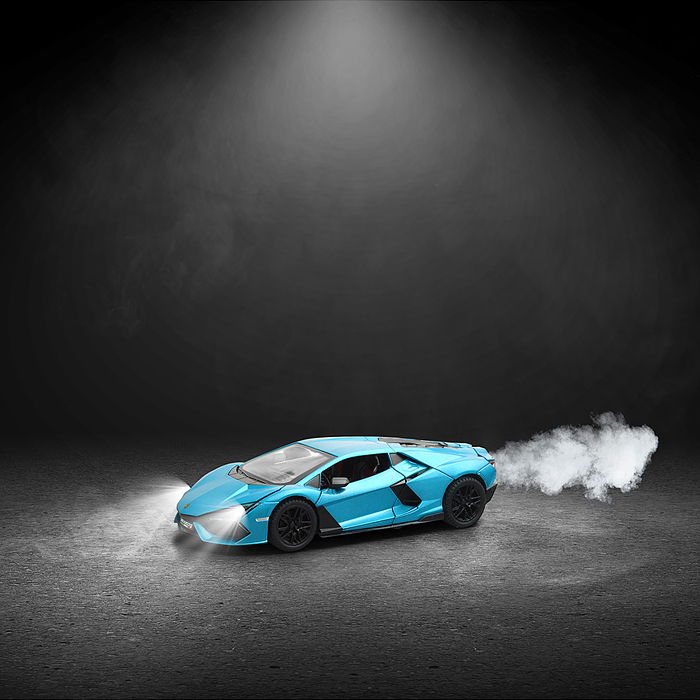 Машина 1901-390P "Супер гонка" (свет, звук, дым) в коробке