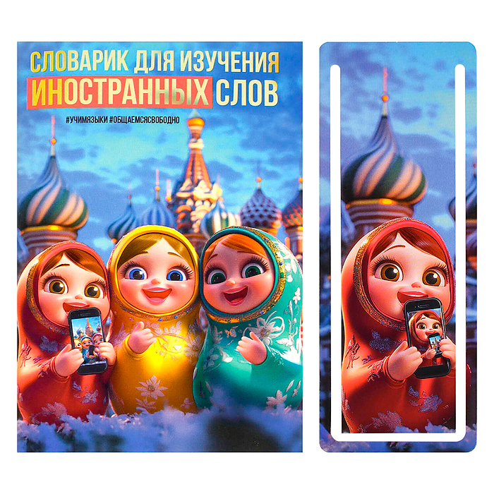 Тетрадь для изучения иностранных слов "Матрешки" А6, 32 л. Тетрадь для изучения иностранных слов "Матрешки" А6, 32 л.