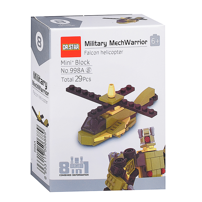 Фото к товару Конструктор 998A "Военный робот" в коробке Конструктор 998A "Военный робот" в коробке