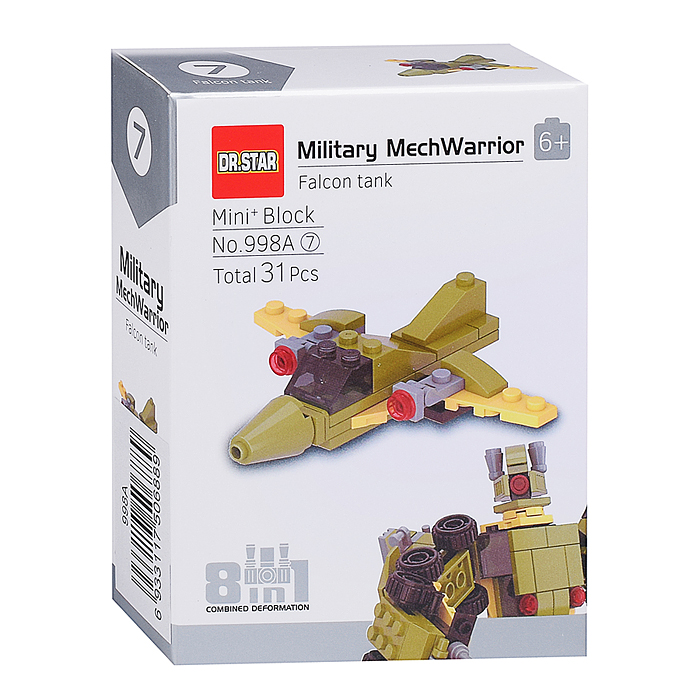 Фото к товару Конструктор 998A "Военный робот" в коробке Конструктор 998A "Военный робот" в коробке