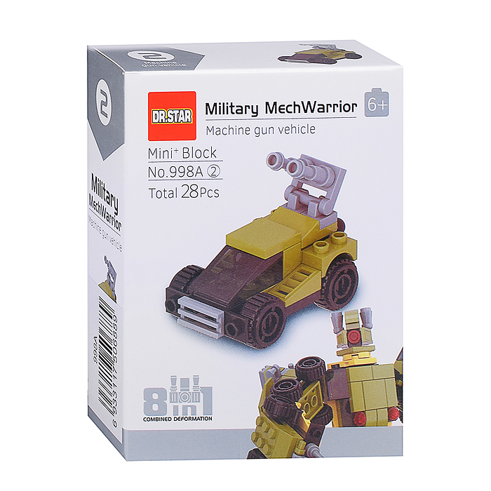 Фото к товару Конструктор 998A "Военный робот" в коробке Конструктор 998A "Военный робот" в коробке