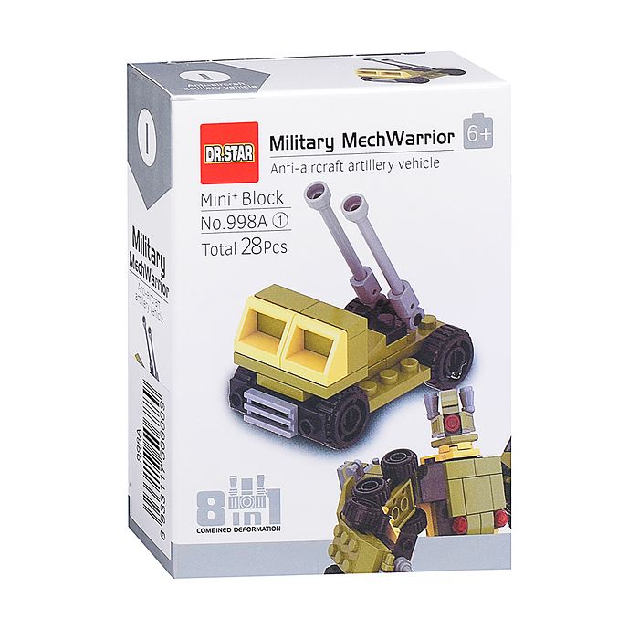 Фото к товару Конструктор 998A "Военный робот" в коробке Конструктор 998A "Военный робот" в коробке