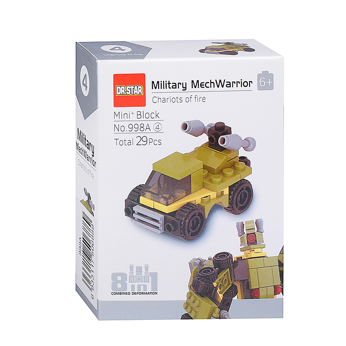 Фото к товару Конструктор 998A "Военный робот" в коробке Конструктор 998A "Военный робот" в коробке