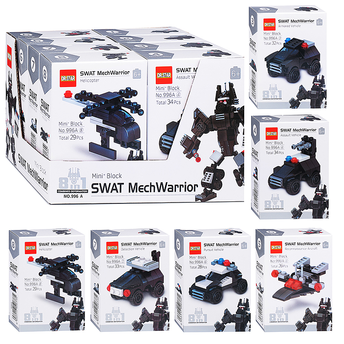 Конструктор 996A "Робот собровец" в коробке Конструктор 996A "Робот собровец" в коробке