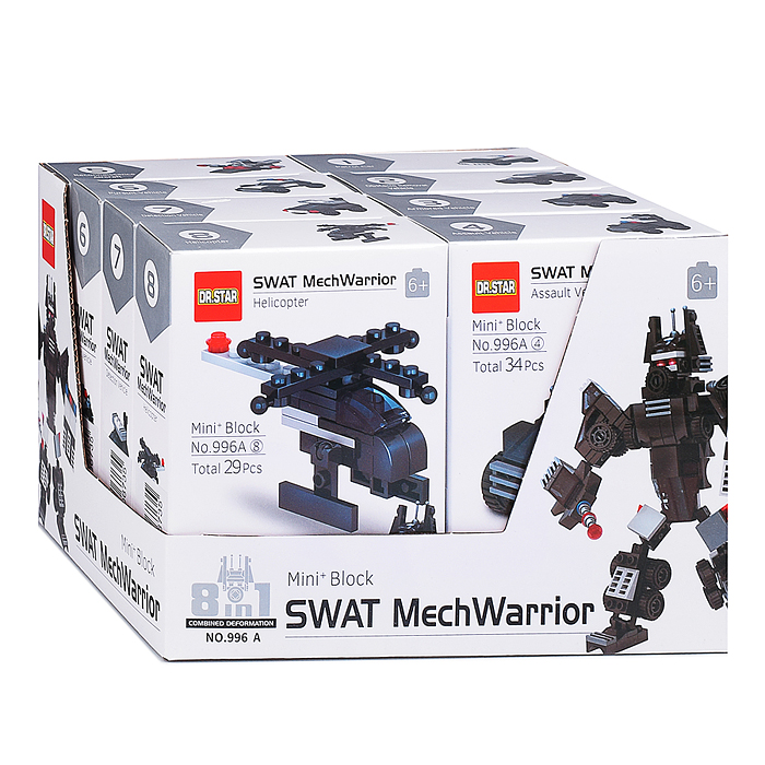 Конструктор 996A "Робот собровец" в коробке