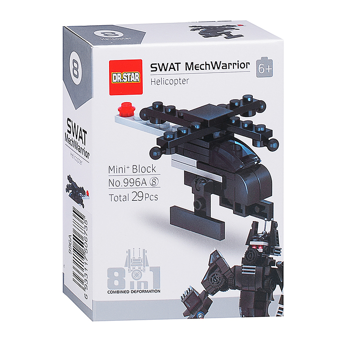 Конструктор 996A "Робот собровец" в коробке