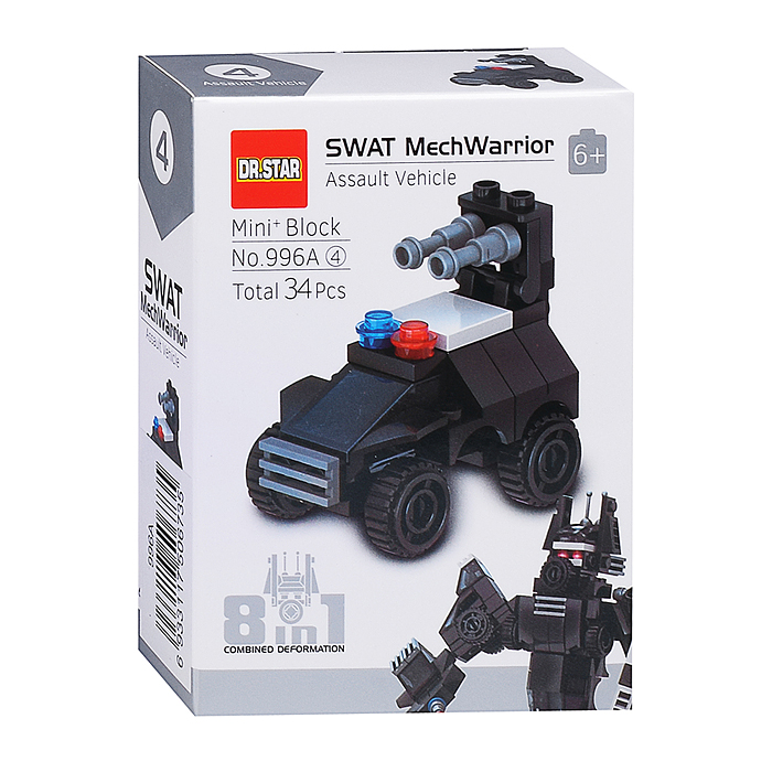 Конструктор 996A "Робот собровец" в коробке