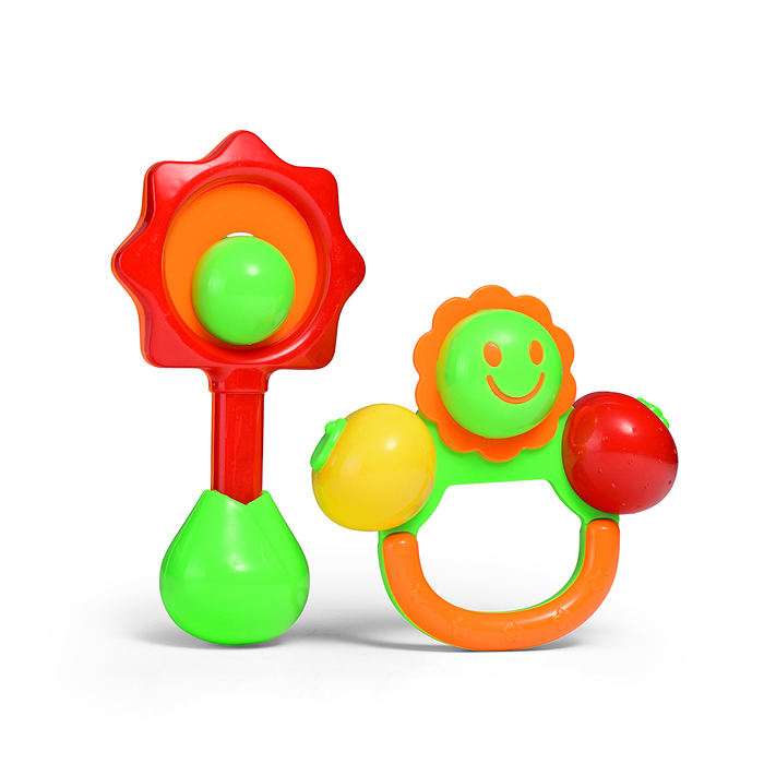 Набор погремушек BM8002-1 "Цветочки" в пакете