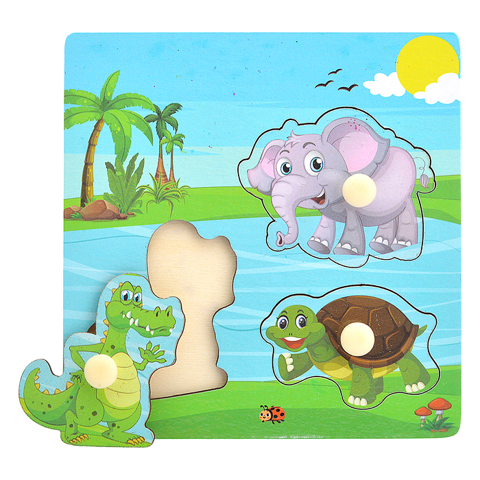 Пазл-вкладыш D2127 "Животные Африки" Пазл-вкладыш D2127 "Животные Африки"