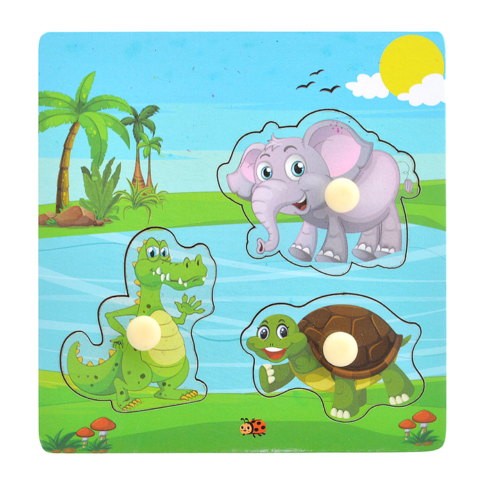 Пазл-вкладыш D2127 "Животные Африки"