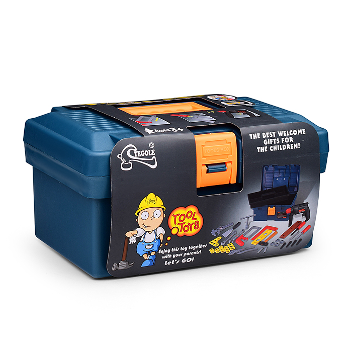 Фото к товару Набор интсрументов T106D "Маленький мастер" в коробке Набор интсрументов T106D "Маленький мастер" в коробке