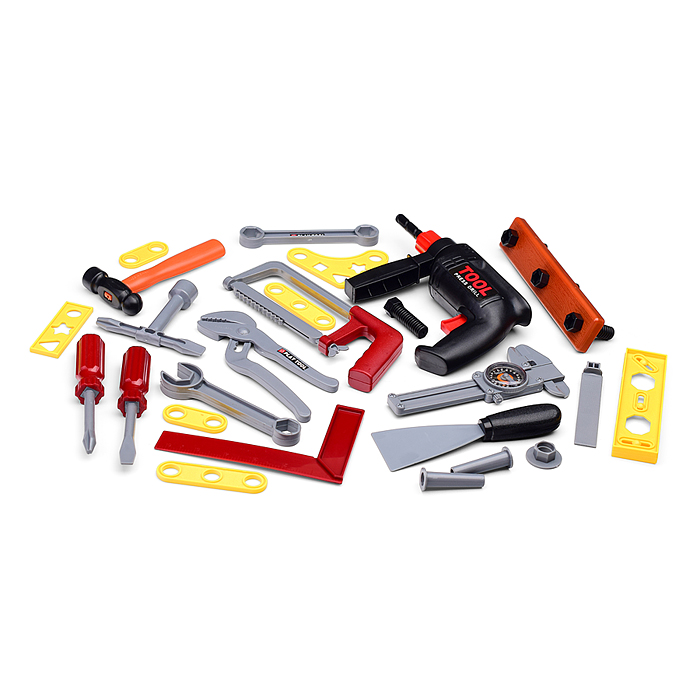 Фото к товару Набор интсрументов T106D "Маленький мастер" в коробке Набор интсрументов T106D "Маленький мастер" в коробке