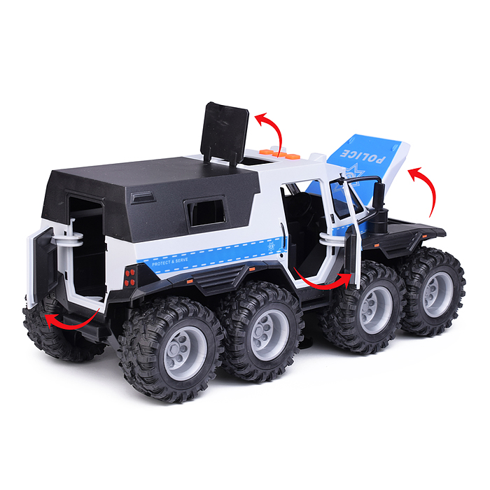 Машина RJ5529A "Полицейский броневик" (свет, звук) в коробке
