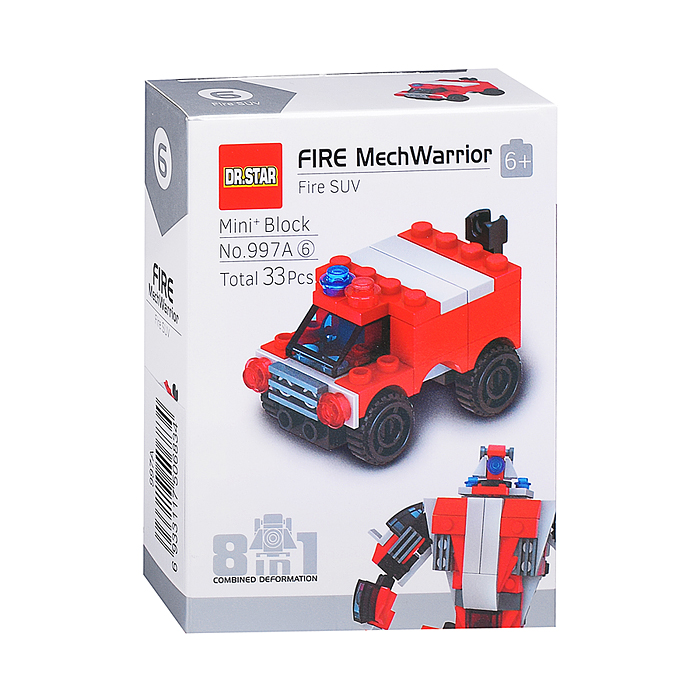 Фото к товару Конструктор 997A "Робот пожарник" в коробке Конструктор 997A "Робот пожарник" в коробке