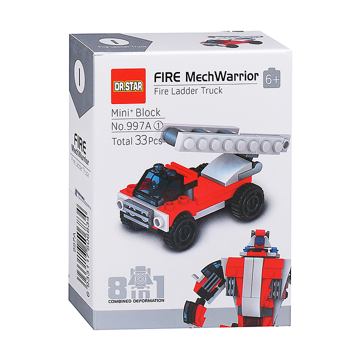 Фото к товару Конструктор 997A "Робот пожарник" в коробке Конструктор 997A "Робот пожарник" в коробке