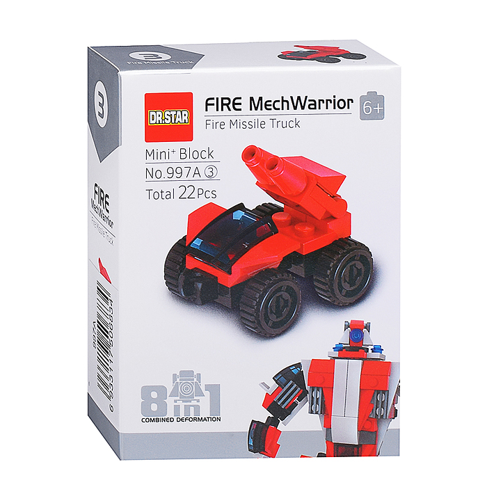 Фото к товару Конструктор 997A "Робот пожарник" в коробке Конструктор 997A "Робот пожарник" в коробке