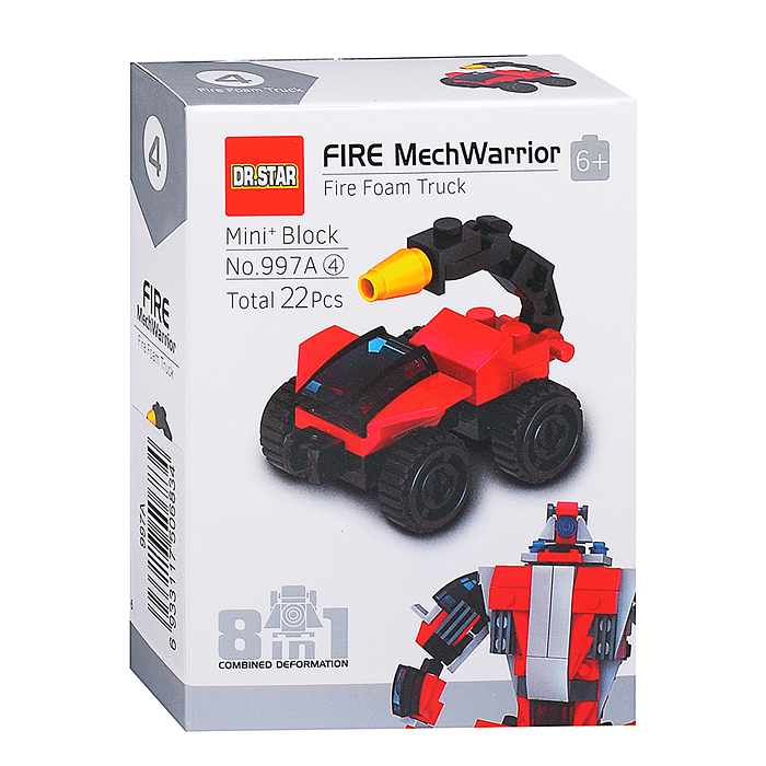 Фото к товару Конструктор 997A "Робот пожарник" в коробке Конструктор 997A "Робот пожарник" в коробке