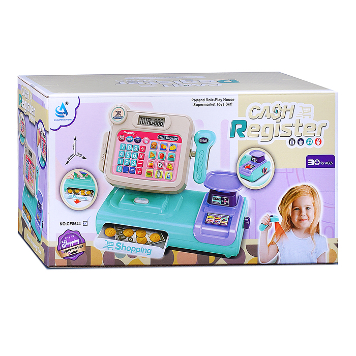 Фото к товару Касса CF8544 "Супер магазин" в коробке Касса CF8544 "Супер магазин" в коробке